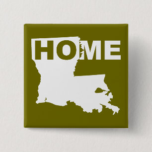 Botón de insignia de pin de Louisiana lejos del es