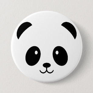 Botón de insignia de pin de panda lindo pandas