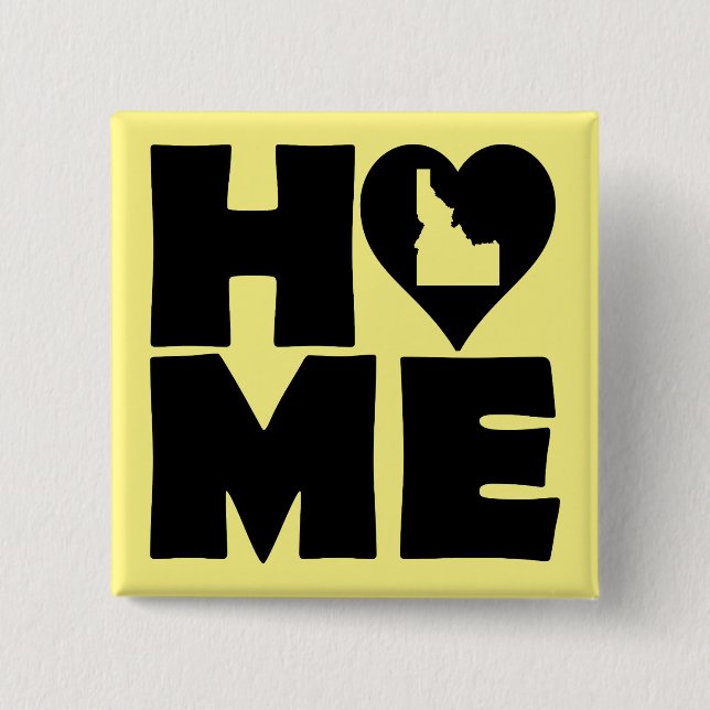 Botón de insignia de pin del estado del corazón de (Anverso)