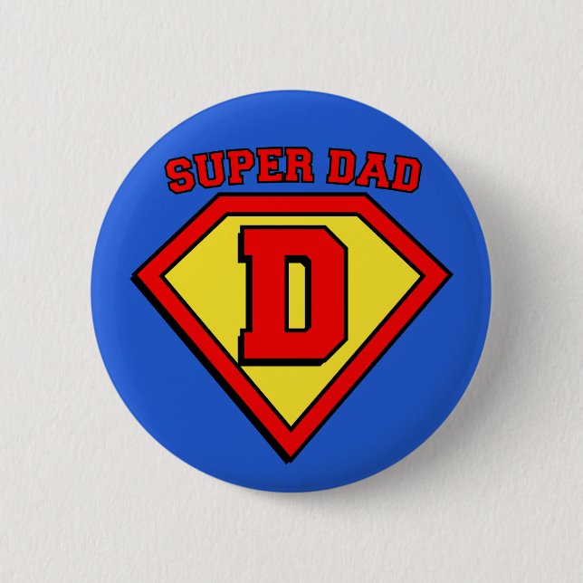 Botón de insignia de Super Dad (Anverso)