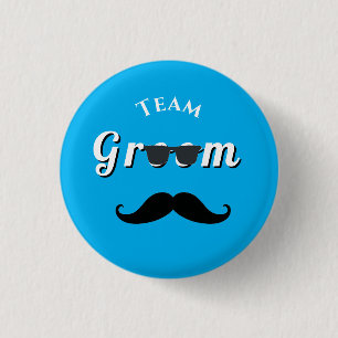Botón de insignia de Team Groom ladkewale