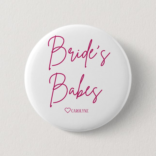 Botón de insignia para despedida de soltera Bride' (Anverso)