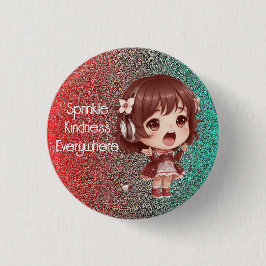 Botón de insignia para salpicar la amabilidad por