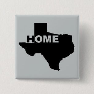 Botón de insignia Texas Hogar lejos de casa