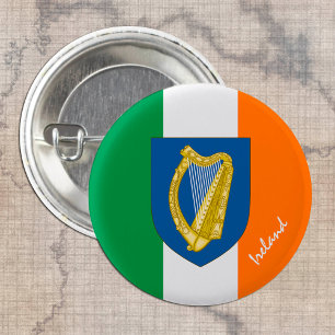 Botón de Irlanda, moda de bandera irlandesa patrió