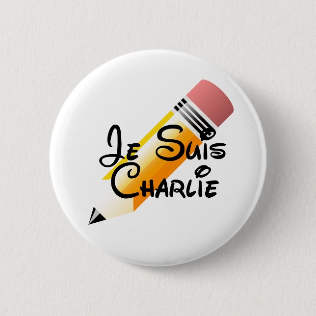 Botón de Je Suis Charlie (Anverso)