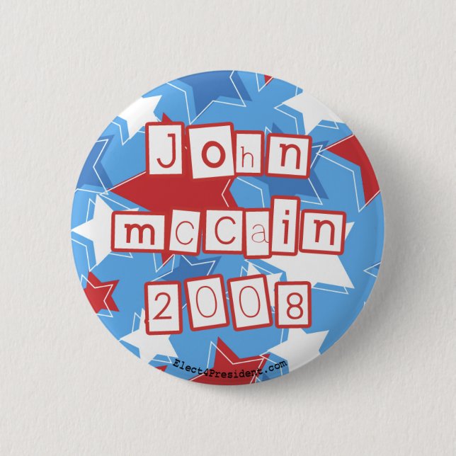 Botón de John McCain 2008 (Anverso)