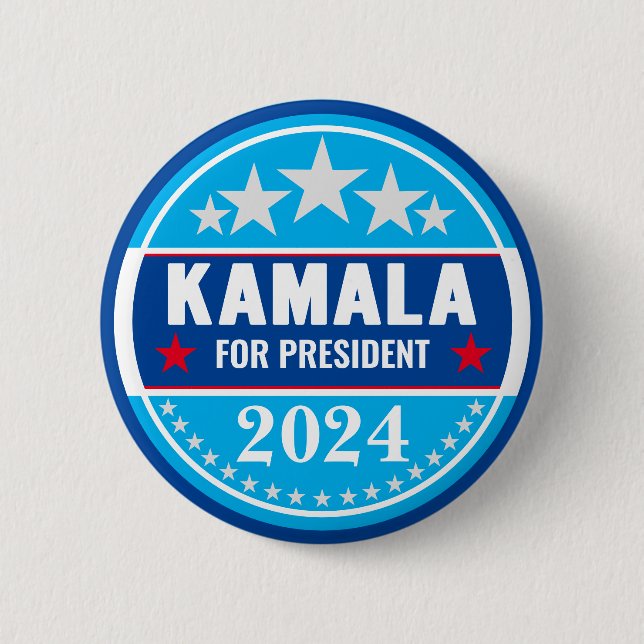 Botón de Kamala Harris 2024 para Presidente (Anverso)
