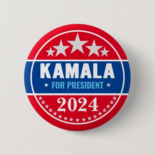 Botón de Kamala Harris 2024 para Presidente (Anverso)