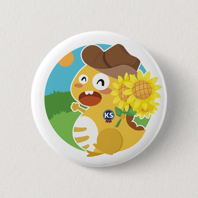 Botón de Kansas VIPKID (Anverso)