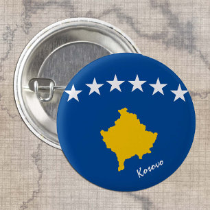 Botón de Kosovo, moda patriótica de la bandera de 
