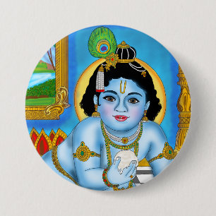Botón de Krishna niño