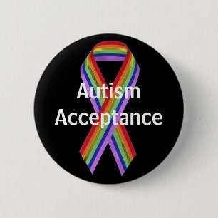 Botón de la aceptación del autismo