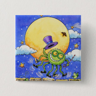 Botón de la araña de Halloween