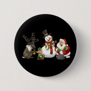Botón de la banda de jarro del navidad