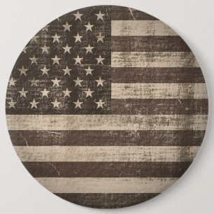 Botón de la bandera americana del vintage