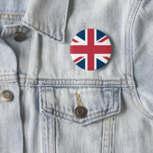 Botón de la bandera británica Union Jack