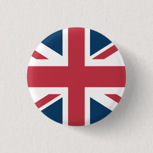 Botón de la bandera británica Union Jack
