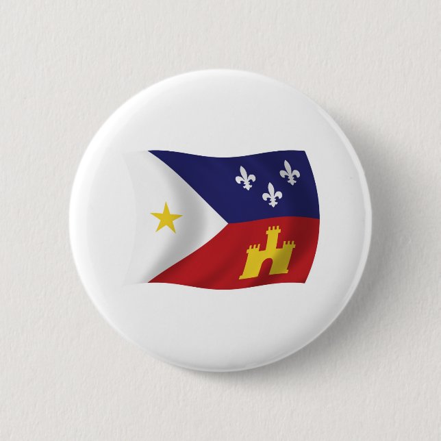 Botón de la bandera de Acadiana (Anverso)