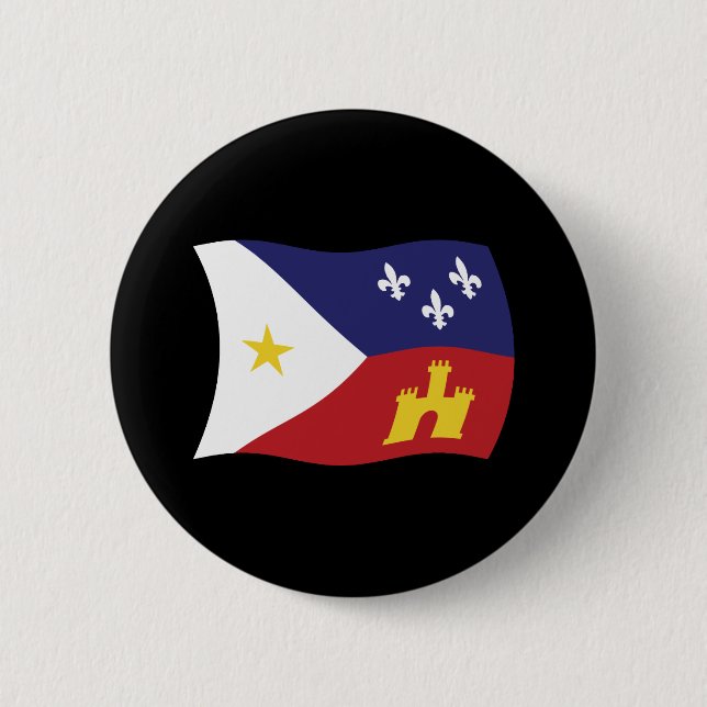 Botón de la bandera de Acadiana (Anverso)
