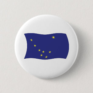 Botón de la bandera de Alaska