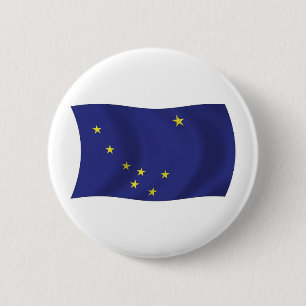 Botón de la bandera de Alaska