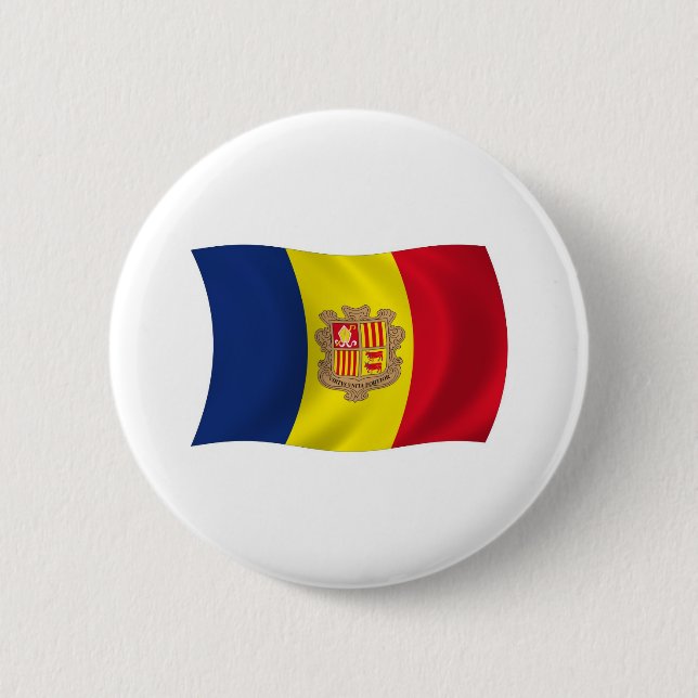 Botón de la bandera de Andorra (Anverso)