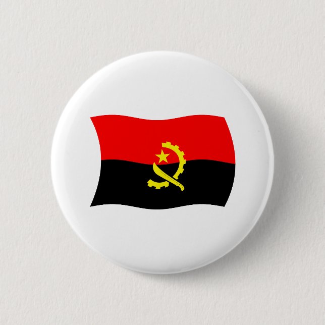 Botón de la bandera de Angola (Anverso)