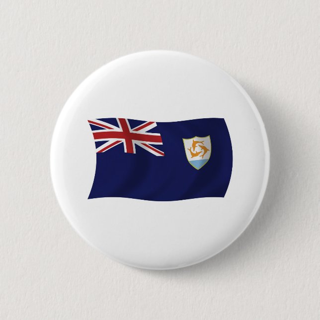 Botón de la bandera de Anguila (Anverso)