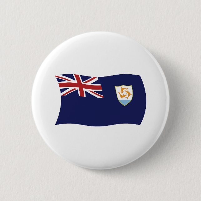 Botón de la bandera de Anguila (Anverso)