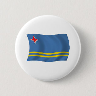 Botón de la bandera de Aruba