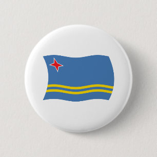 Botón de la bandera de Aruba