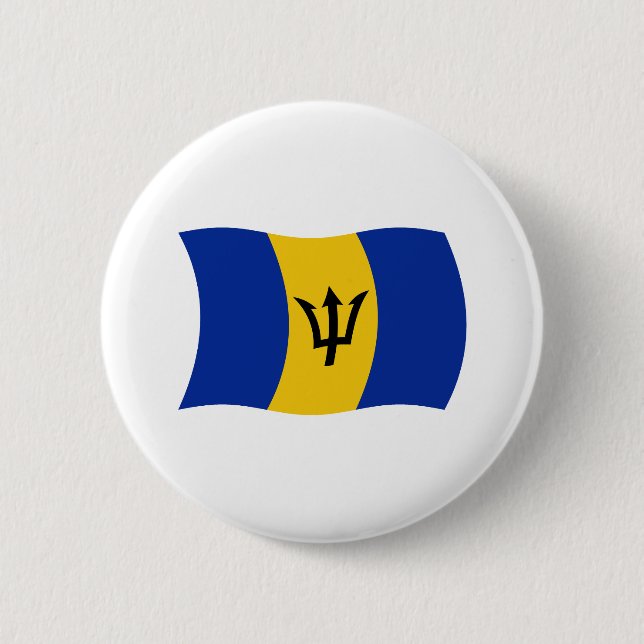 Botón de la bandera de Barbados (Anverso)