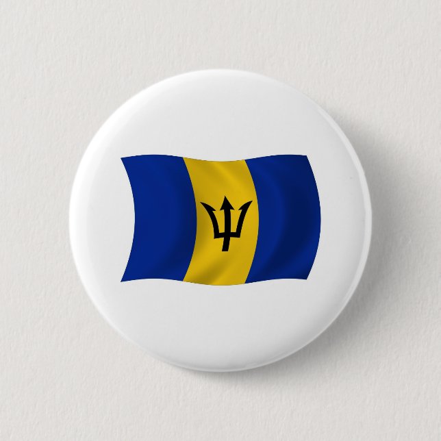 Botón de la bandera de Barbados (Anverso)