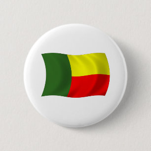Botón de la bandera de Benín