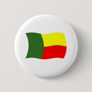 Botón de la bandera de Benín