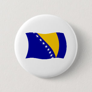 Botón de la bandera de Bosnia y Herzegovina
