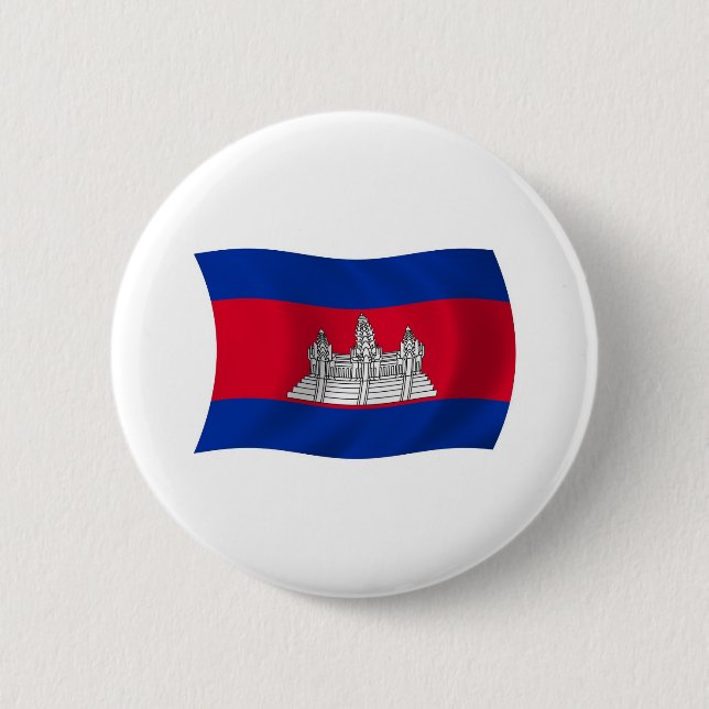 Botón de la bandera de Camboya (Anverso)