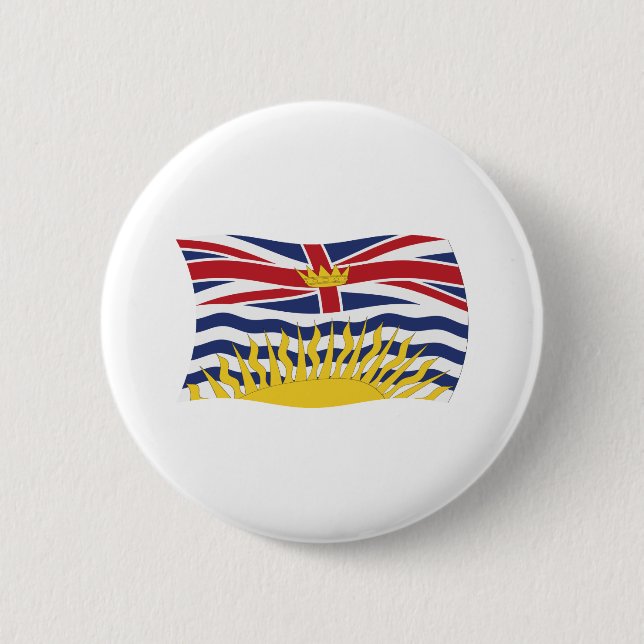 Botón de la bandera de Columbia Británica (Anverso)
