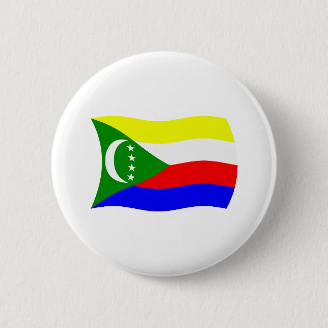 Botón de la bandera de Comoras (Anverso)