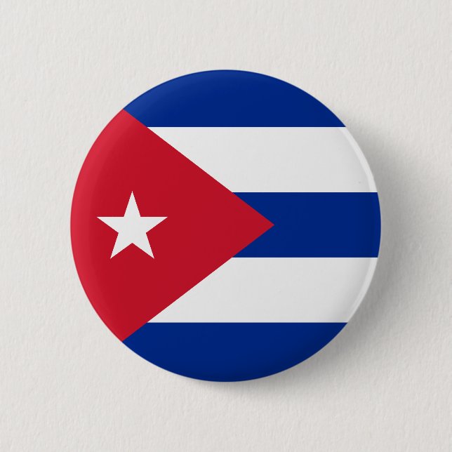 Botón de la bandera de Cuba (Anverso)