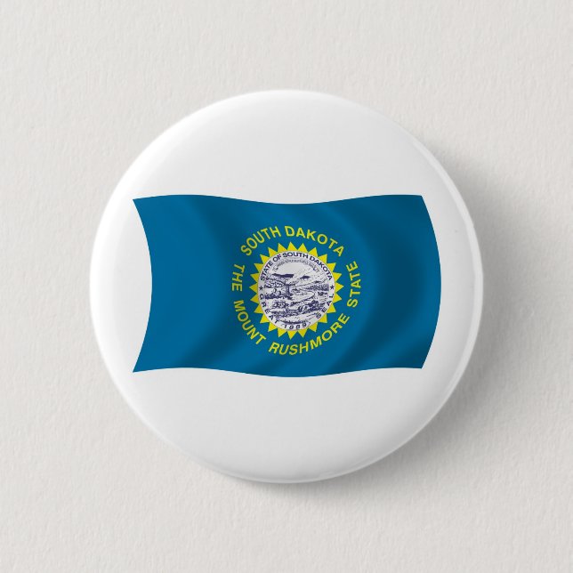 Botón de la bandera de Dakota del Sur (Anverso)