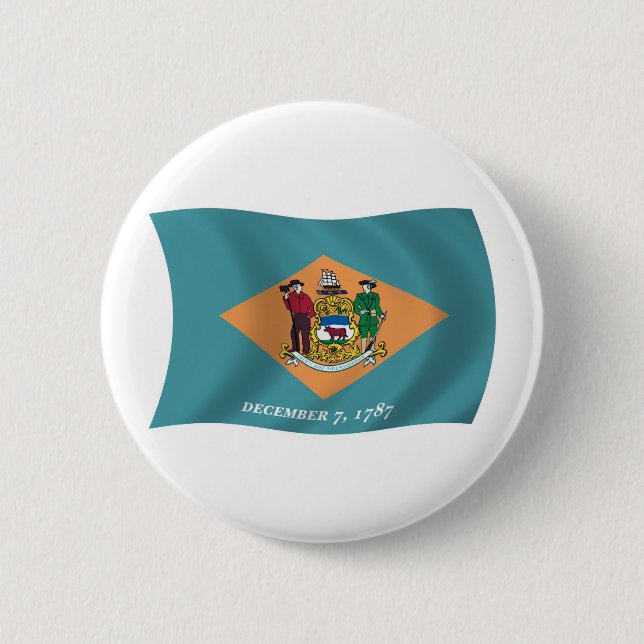 Botón de la bandera de Delaware (Anverso)