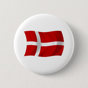 Botón de la bandera de Dinamarca