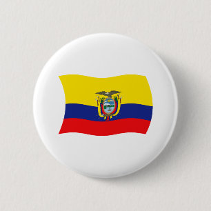 Botón de la bandera de Ecuador