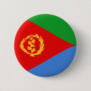 Botón de la bandera de Eritrea Fisheye