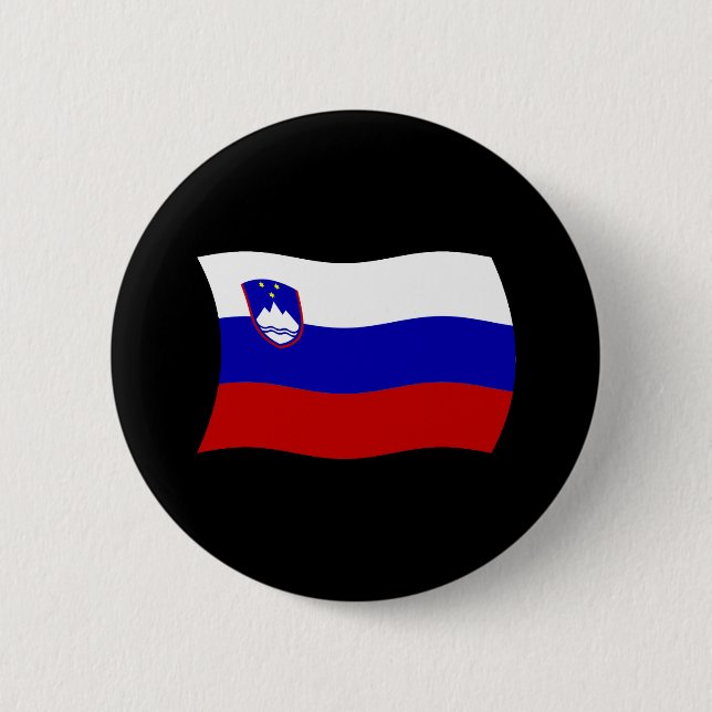 Botón de la bandera de Eslovenia (Anverso)