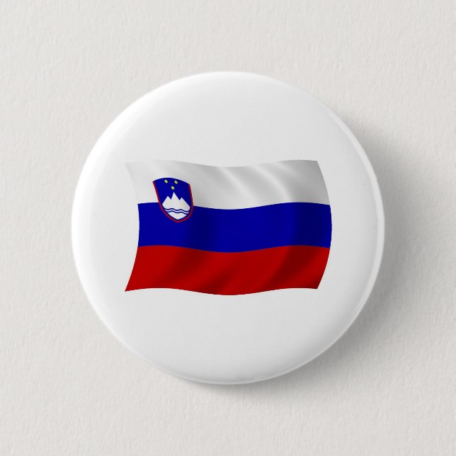 Botón de la bandera de Eslovenia (Anverso)