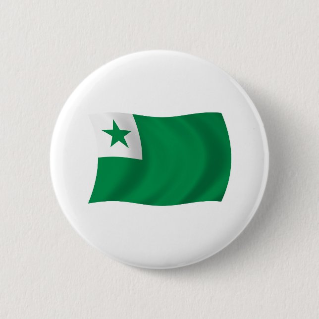 Botón de la Bandera de Esperanto (Anverso)