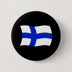 Botón de la bandera de Finlandia
